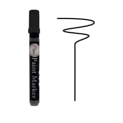 Μαρκαδόρος χρώματος κιμωλίας Paint marker Chalky Look F77 Black 16003