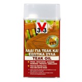 Λάδι Teak Oil για έπιπλα από Εξωτικά Ξύλα και Teak V33 1L
