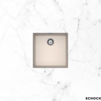 Νεροχύτης Γρανιτένιος Υποκαθήμενος Manhattan Cristalite 45.6x45.6 με 1 Γούρνα Για Ερμάριο 45 cm Schock 30050U-1511 Everest