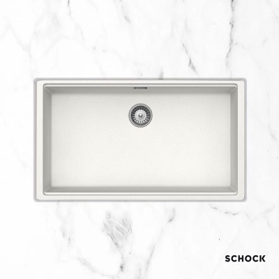 Νεροχύτες Schock Cristalite Manhattan 30080U-1301 Superwhite (75X45.6cm) Υποκαθήμενος Germany