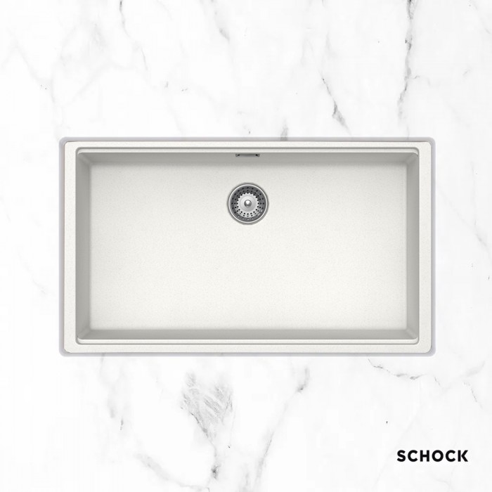 Νεροχύτες Schock Cristalite Manhattan 30080U-1301 Superwhite (75X45.6cm) Υποκαθήμενος Germany