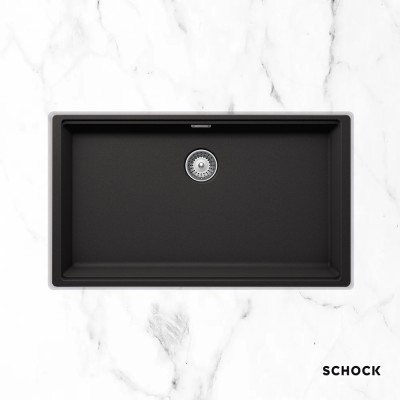 Νεροχύτες Schock Cristalite Manhattan 30080U-1401 Nero (75X45.6cm) Υποκαθήμενος Germany