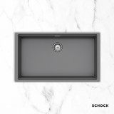 Νεροχύτες Schock Cristalite Manhattan 30080U-1441 Croma (75X45.6cm) Υποκαθήμενος Germany