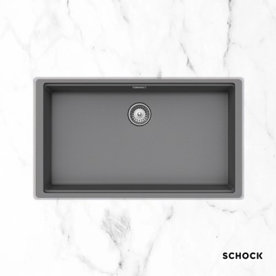 Νεροχύτες Schock Cristalite Manhattan 30080U-1441 Croma (75X45.6cm) Υποκαθήμενος Germany