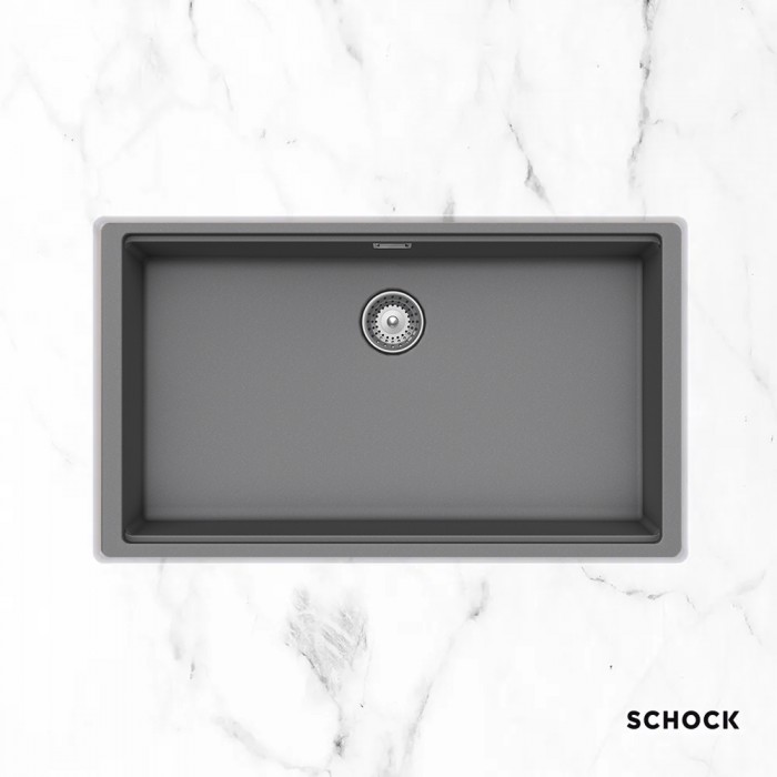 Νεροχύτες Schock Cristalite Manhattan 30080U-1441 Croma (75X45.6cm) Υποκαθήμενος Germany