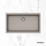 Νεροχύτες Schock Cristalite Manhattan 30080U-1451 Concrete Beton (75X45.6cm) Υποκαθήμενος Germany