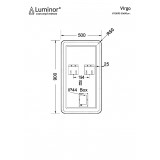 Καθρέφτης Μπάνιου Φωτιζόμενος  Virgo 50x90 Luminor VIR5090
