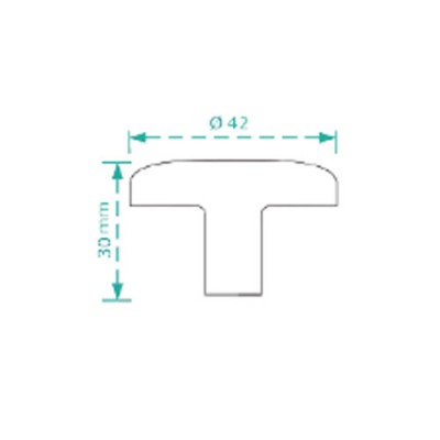 Πόμολα επίπλων Cebi 3107 Αντικέ Ορείχαλκος