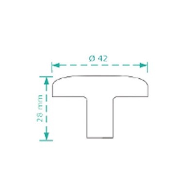 Πόμολα επίπλων Cebi 3108 Αντικέ Ορείχαλκος