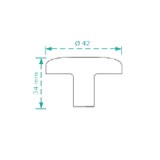 Πόμολα επίπλων Cebi 3109 Αντικέ Ορείχαλκος