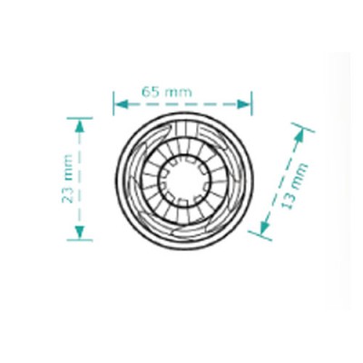 Πόμολα επίπλων Cebi 3171 Αντικέ Ορείχαλκος