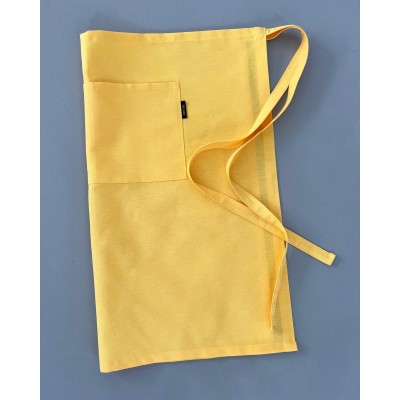 Μονόχρωμη Ποδιά Μέσης με Τσέπη Panama Μέσης (61x65cm) Κίτρινο
