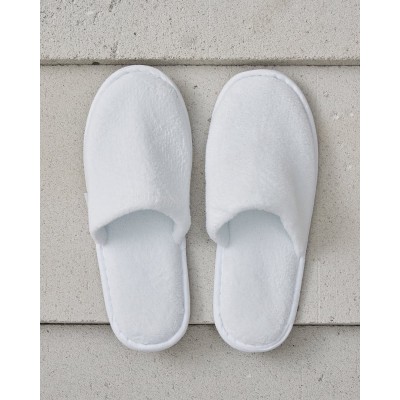 Κλειστές Βελουτέ Παντόφλες με Σκληρό Πάτο Zane σε 2 Αποχρώσεις One Size (30x11cm) Άσπρο