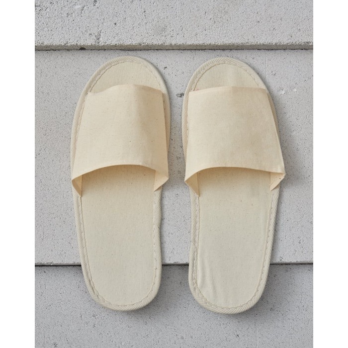 Ανοιχτές Παντόφλες Οικολογικό Βαμβάκι σε Πουγκί Faye One Size