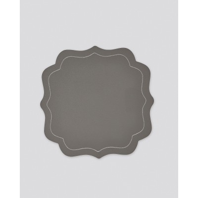 Μονόχρωμο Σουπλά από Δερματίνη Σχήμα Λουλούδι Lorum Des.4 One Size Γκρι