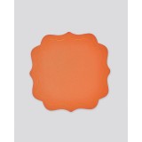 Μονόχρωμο Σουπλά από Δερματίνη Σχήμα Λουλούδι Lorum Des.4 One Size Πορτοκαλί