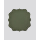 Μονόχρωμο Σουπλά από Δερματίνη Σχήμα Λουλούδι Lorum Des.4 One Size Κυπαρισσί