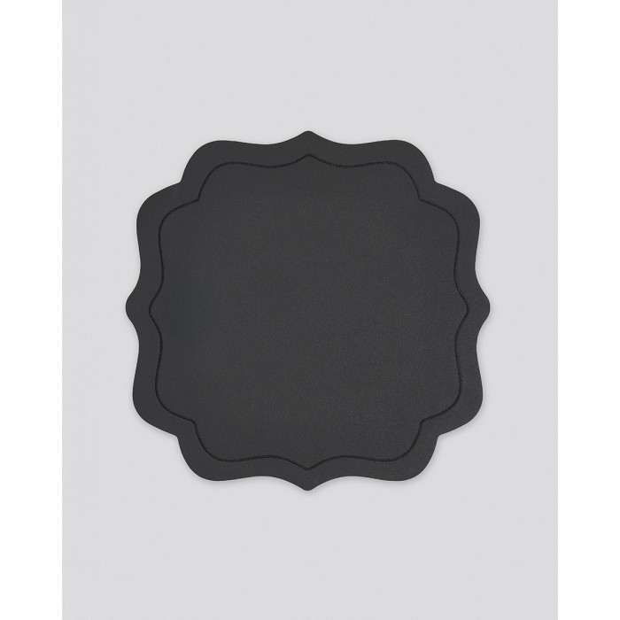 Μονόχρωμο Σουπλά από Δερματίνη Σχήμα Λουλούδι Lorum Des.4 One Size Μαύρο