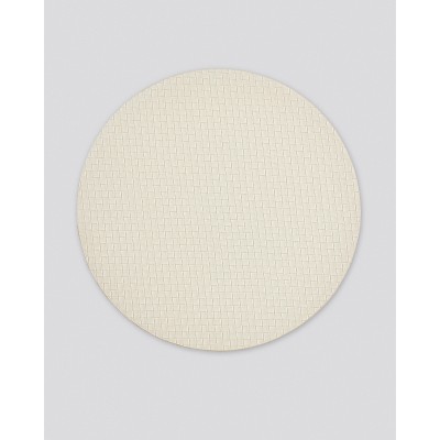 Δίχρωμο Στρογγυλό Πλεκτό Σουπλά από Δερματίνη Lorum Des.3 One Size (38cm) Μπλε