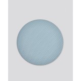 Δίχρωμο Στρογγυλό Πλεκτό Σουπλά από Δερματίνη Lorum Des.3 One Size (38cm) Σιέλ