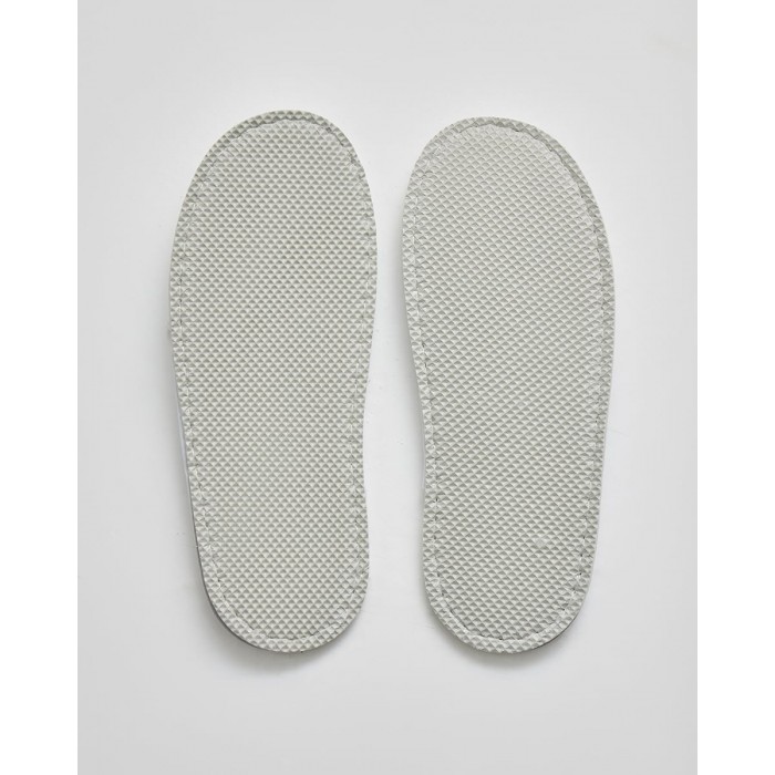 Πικέ Κλειστές Λευκές Παντόφλες Pique Small Άσπρο