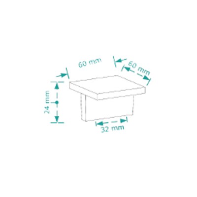 Πόμολα επίπλων Cebi 3808/60 Inox matt