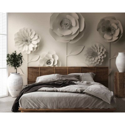 Φωτοταπετσαρία Τοίχου  «A.S. Création» «Metropolitan Stories The Wall» «THE WALL»  382931 «Floral, Beige, White» (371 cm x 280 cm ) 