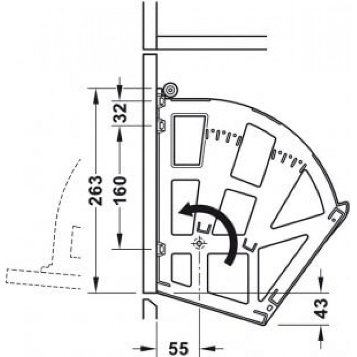 Μηχανισμός Παπουτσοθήκης 3 θέσεων Σετ Πλαστικός σε Χρώμα Μαύρο