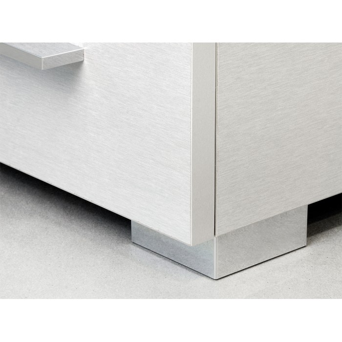 Πόδι Πλαστικό για έπιπλα Alumix8 Emuca ύψος 12 mm μεταλλικό γκρι φινίρισμα Emuca 3118825