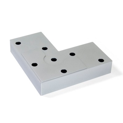 Πόδι Πλαστικό για έπιπλα Alumix8 Emuca ύψος 12 mm μεταλλικό γκρι φινίρισμα Emuca 3118825