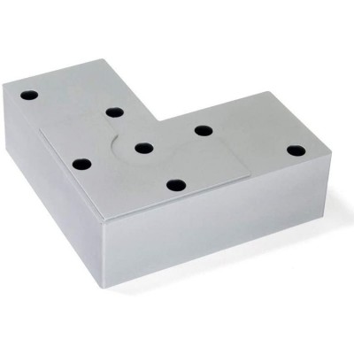 Πόδι Πλαστικό για έπιπλα Alumix8 Emuca ύψος 24 mm μεταλλικό γκρι φινίρισμα Emuca 3118925