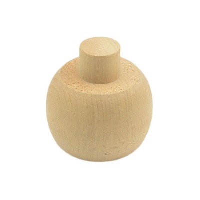 Πόδι Επίπλων Ξύλινο Άβαφο απο Μασίφ Ξύλο Οξιάς 6,1cm Ύψος σειρά 8082 (1τεμάχιο)