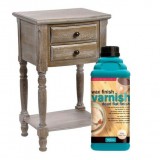 Βερνίκι νερού με χρώμα Wax Finish Varnish POLYVINE φινίρισμα κεριού 500ml GreenSatin