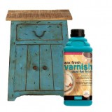 Βερνίκι νερού με χρώμα Wax Finish Varnish POLYVINE φινίρισμα κεριού 500ml GreenSatin