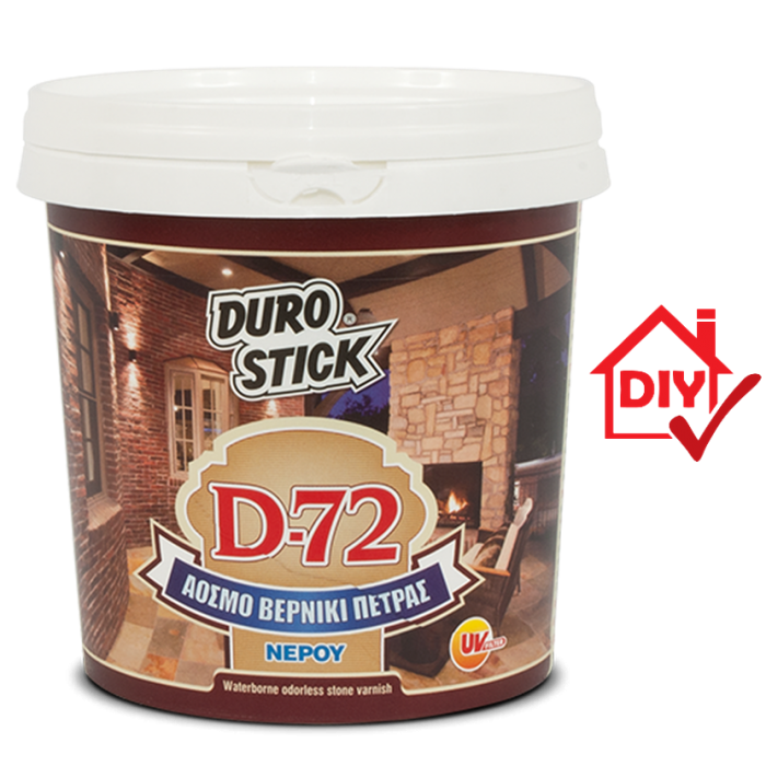 Άοσμο βερνίκι πέτρας νερού D-72 2.5 LIT Durostick
