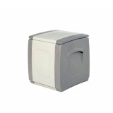 Μπαούλο Πλαστικό COMPACT Γκρί-Ανθρακί 0,57 Υ x 0,50 Π x 0,54 Β Χωρητικότητας 100L