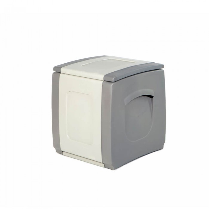Μπαούλο Πλαστικό COMPACT Γκρί-Ανθρακί 0,57 Υ x 0,50 Π x 0,54 Β Χωρητικότητας 100L