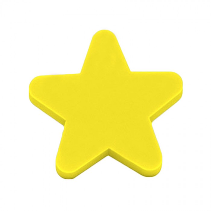 Παιδικό Πομολάκι Επίπλου Αστεράκι Κίτρινο conset c849-p18x21