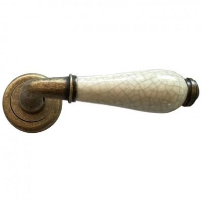 Πόμολα Πόρτας χειρολαβές ροζέτα  σε Αντικέ Κρακελέ Πορσελάνη Α-390