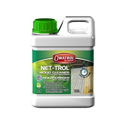 Καθαριστικό - Διορθωτικό Ξύλινων Επιφανειών Owatrol 1L Net-Trol Wood Cleaner Άχρωμο Ματ