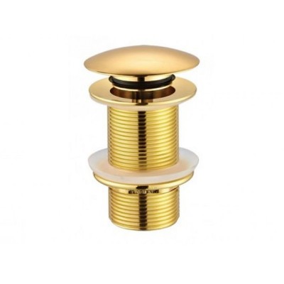 Βαλβίδα νιπτήρα pop-up Tema σε Χρυσό χρώμα χωρίς υπερχείλιση με μήκος 10,5cm 95602G