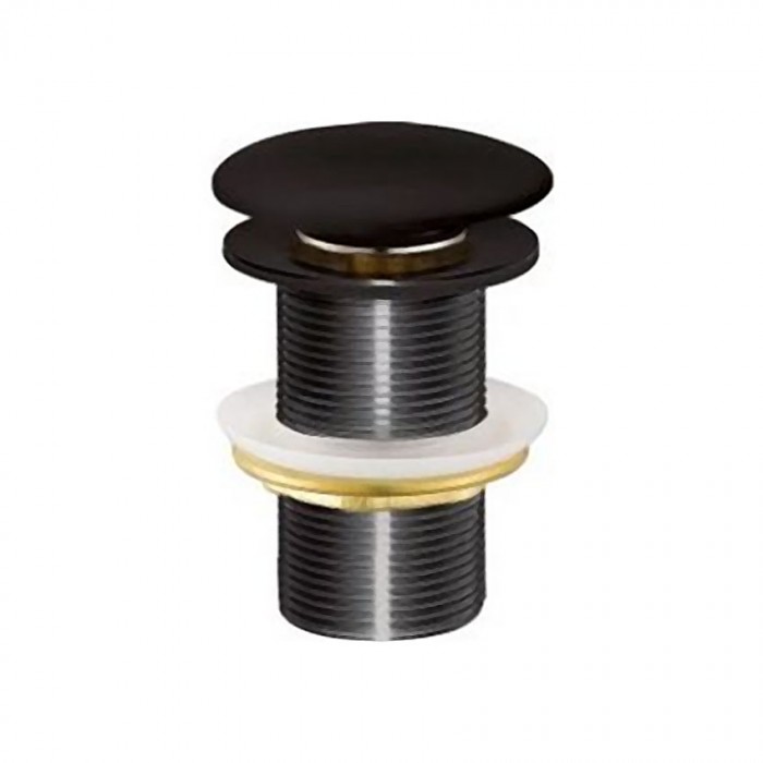 Βαλβίδα νιπτήρα pop-up Tema μαύρη χωρίς υπερχείλιση με μήκος 10,5cm 95602N