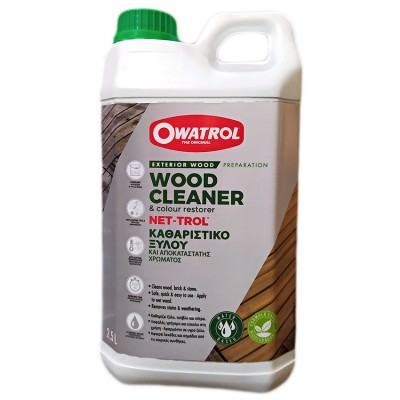 Καθαριστικό - Διορθωτικό Ξύλινων Επιφανειών Owatrol 2,5L Net-Trol Wood Cleaner Άχρωμο Ματ