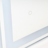Καθρέφτης μπάνιου Hercules Emuca με φωτισμό LED στο πλαίσιο - διακοσμητικό οπίσθιο φωτισμό και διακόπτη αφής 60x80cm 5148320