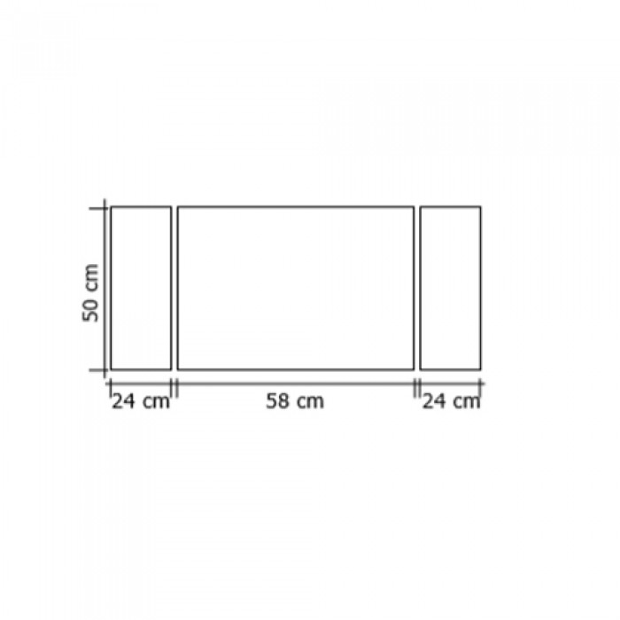 Μεταλλική Κάλυψη τζακιού 540 σε Όρο Ματ