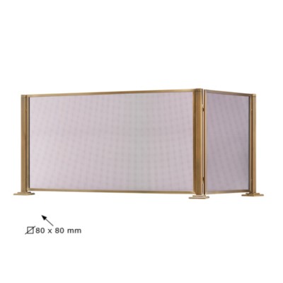 Μεταλλική Κάλυψη τζακιού 572 σε Μπρονζέ 52x91+38cm