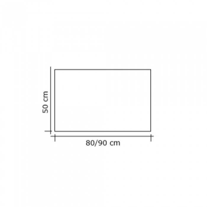 Ρουστικ Κάλυψη τζακιού 601 σε Μαύρο 50x80cm