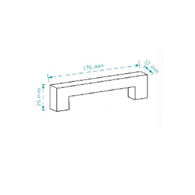 Λαβή επίπλου Cebi 2273/128 Inox matt