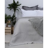 Κουβέρτα μονόχρωμη Jenny Super Υπέρδιπλη 270cm Χ 230cm Γκρι