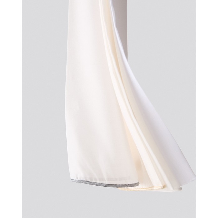 Πετσέτα μπάνιου Survivor με χρωματιστό φεστόνι Προσώπου | 50x90cm Εκρού